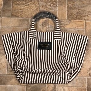 Henri Bendel Stripe Canvas Tote